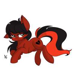 Size: 1024x1024 | Tagged: safe, artist:omi, artist:spittfireart, oc, oc only, oc:floris, earth pony, pony, female, looking at you, mare, solo, unimpressed