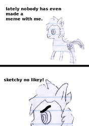 Size: 423x600 | Tagged: safe, oc, oc only, oc:sketchy the notebook pony, lined paper