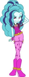 Size: 549x1457 | Tagged: safe, artist:iamsheila, artist:imperfectxiii, edit, vector edit, adagio dazzle, sonata dusk, equestria girls, g4, my little pony equestria girls: rainbow rocks, adagio dazzle's boots, amulet, clothes, clothes swap, crossed legs, female, necklace, palette swap, pantyhose, recolor, simple background, solo, transparent background, vector