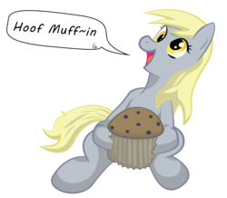 Size: 7051x6140 | Tagged: safe, artist:liracrown, derpy hooves, pegasus, pony, g4, absurd resolution, female, mare, muffin, sitting