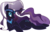 Size: 3508x2278 | Tagged: safe, artist:ispincharles, nightmare rarity, pony, unicorn, g4, female, high res, mare, simple background, solo, transparent background, vector