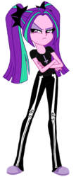 Size: 988x2284 | Tagged: safe, artist:multilazyazz23, aria blaze, equestria girls, g4, cross of st peter, female, inverted cross, movie, pastel goth, solo