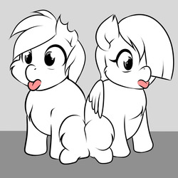 Size: 1280x1280 | Tagged: safe, artist:kloudmutt, oc, oc only, fluffy pony, tongue out