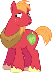 Size: 1024x1439 | Tagged: safe, artist:rainbowderp98, big macintosh, earth pony, pony, g4, leap of faith, .ai available, .svg available, face, male, reaction image, simple background, solo, stallion, transparent background, vector