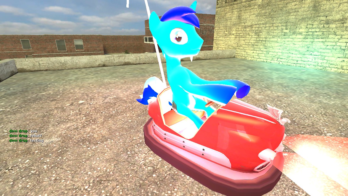 842713 safe, oc, oc only, 3d, building, bumper cars, game, gmod