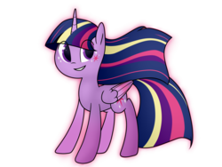 Size: 2048x1536 | Tagged: safe, artist:nintendash, twilight sparkle, alicorn, pony, g4, female, mare, rainbow power, solo, twilight sparkle (alicorn)