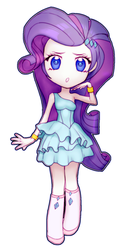 Size: 718x1513 | Tagged: safe, artist:hasbrony, rarity, equestria girls, g4, my little pony equestria girls, :o, chibi, colored pupils, cute, fall formal outfits, female, looking at you, open mouth, raribetes, simple background, solo, white background