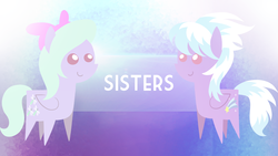 Size: 1920x1080 | Tagged: safe, artist:azery, cloudchaser, flitter, g4, lens flare, pointy ponies, simple, simple background, sisters, vector, wallpaper