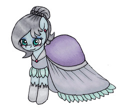 Size: 557x500 | Tagged: safe, artist:dallydaydream, oc, oc only, oc:paige, earth pony, pony, clothes, dress, solo