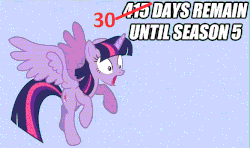 Size: 666x393 | Tagged: safe, twilight sparkle, alicorn, pony, g4, season 5, countdown, female, gif, mare, non-animated gif, twilight sparkle (alicorn)