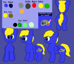 Size: 3960x3460 | Tagged: safe, artist:askchubbytwilight, oc, oc only, pegasus, pony, blue, high res, reference sheet