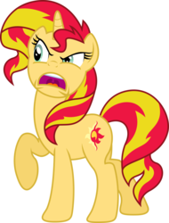 Size: 4186x5500 | Tagged: safe, artist:theshadowstone, sunset shimmer, pony, unicorn, g4, absurd resolution, female, simple background, solo, transparent background, vector
