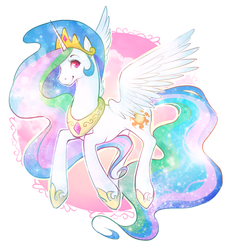 Size: 913x997 | Tagged: source needed, safe, artist:kiwie, princess celestia, alicorn, pony, g4, female, solo, spread wings, wings