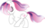 Size: 2737x1711 | Tagged: safe, artist:alinadreams00, baby moondancer, pony, unicorn, g1, g4, eyes closed, eyeshadow, female, g1 to g4, generation leap, makeup, mare, running, simple background, smiling, solo, transparent background, vector