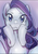 Size: 518x744 | Tagged: safe, artist:karashim, rarity, earth pony, pony, g4, female, missing horn, pixiv, solo