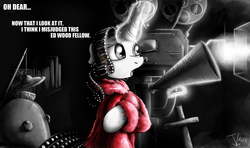 Size: 1250x739 | Tagged: safe, artist:jamescorck, oc, oc only, oc:movie slate, clothes, ed wood, tumblr