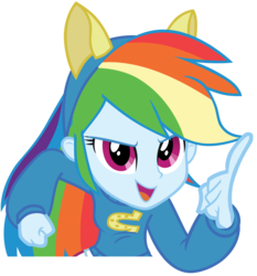 Size: 3728x4000 | Tagged: safe, artist:oathkeeper21, rainbow dash, equestria girls, g4, check em, female, simple background, solo, transparent background, vector, wondercolts