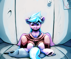 Size: 4805x3994 | Tagged: safe, artist:sharpieboss, cloudchaser, g4, absurd resolution, clothes, door, fanfic art, rule 63, solo, transformation