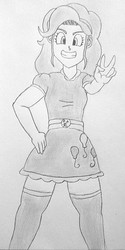 Size: 538x1076 | Tagged: safe, artist:immadiscord123, pinkie pie, human, g4, akira toriyama, dragon ball, dragon ball z, humanized, style emulation