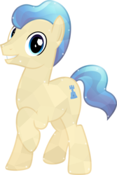 Size: 4017x6000 | Tagged: safe, artist:chainchomp2, ivory, ivory rook, crystal pony, earth pony, pony, g4, absurd resolution, background pony, happy, looking at you, male, raised hoof, simple background, smiling, solo, stallion, transparent background, vector