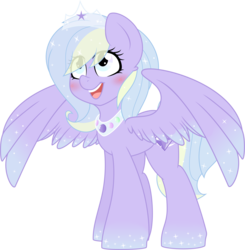 Size: 3290x3357 | Tagged: safe, artist:daydreamsyndrom, oc, oc only, oc:glitter jewel, pegasus, pony, high res, solo