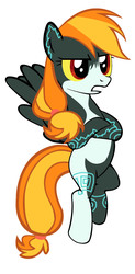 Size: 1056x2148 | Tagged: safe, artist:sadlylover, pony, midna, nintendo, ponified, simple background, solo, the legend of zelda, the legend of zelda: twilight princess, vector, white background