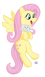 Size: 4667x7987 | Tagged: safe, artist:liracrown, angel bunny, fluttershy, g4, absurd resolution, simple background, transparent background, vector
