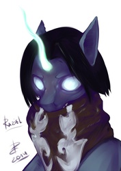 Size: 751x1062 | Tagged: safe, artist:risterdus, legacy of kain, ponified, raziel, soul reaver