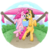 Size: 1181x1207 | Tagged: safe, artist:mornincloud, cheese sandwich, pinkie pie, g4, female, jumping, male, ship:cheesepie, shipping, smiling, straight