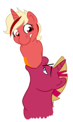 Size: 700x1164 | Tagged: safe, artist:chubbyjam, oc, oc only, pony, fetish, self ponidox, vore