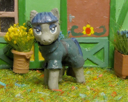 Size: 1000x800 | Tagged: safe, artist:soobel, maud pie, earth pony, pony, g4, female, looking at you, photo, sculpture, solo, traditional art
