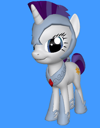 Size: 448x574 | Tagged: safe, rarity, pony, unicorn, ponylumen, g4, 3d, 3d pony creator, alternate universe, armor, female, heather dale, helmet, inspired by a song, jewelry, lyrics, mare, necklace, one of us, peytral, soldier, song reference, warrior