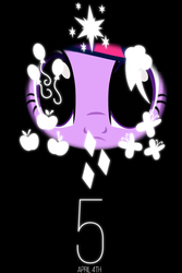 Size: 800x1200 | Tagged: safe, artist:bloody--mascarade, twilight sparkle, g4, season 5, :c, cutie mark, dilated pupils, female, frown, looking at you, poster, promotional art, solo