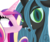 Size: 6000x5000 | Tagged: dead source, safe, artist:winter-shadow, princess cadance, queen chrysalis, alicorn, changeling, changeling queen, pony, g4, absurd resolution, female