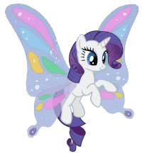 Size: 200x216 | Tagged: safe, rarity, g4, butterfly wings, female, simple background, solo, transparent background