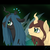 Size: 1024x1016 | Tagged: safe, artist:chibikemono, queen chrysalis, oc, oc:poisoned soul, changeling, changeling queen, g4, changelingified, chrysalislover, crown, female, jewelry, regalia