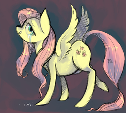 Size: 1000x900 | Tagged: safe, artist:staticdragon1, fluttershy, pegasus, pony, g4, crying, female, mare, solo