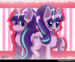 Size: 900x752 | Tagged: safe, artist:clouddg, starlight glimmer, pony, unicorn, g4, my little pony: friendship is magic, the cutie map, duality, female, fluffy, solo