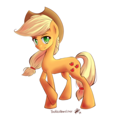 Size: 1033x975 | Tagged: safe, artist:therealanimelover, applejack, g4, female, pose, simple background, solo, transparent background, watermark