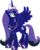 Size: 5580x6910 | Tagged: safe, artist:90sigma, artist:lynne naylor, princess luna, g4, absurd resolution, female, princess selena, simple background, solo, transparent background, vector