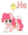 Size: 800x1000 | Tagged: dead source, safe, artist:joycall6, part of a set, pinkie pie, earth pony, pony, series:joycall6's periodic table, g4, balloon, blushing, chemistry, cute, diapinkes, female, floating, happy, helium, looking at you, open mouth, periodic table, smiling, solo, then watch her balloons lift her up to the sky