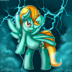 Size: 2000x2000 | Tagged: safe, artist:neoncel, lightning dust, pony, g4, female, high res, sassy, solo