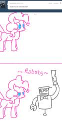 Size: 600x1200 | Tagged: safe, pinkie pie, robot, g4, ask, comic, tumblr