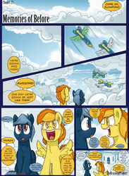 Size: 1584x2160 | Tagged: safe, spitfire, oc, oc:pierson, pony, comic:lunar isolation, g4, colt, female, filly, male, young, younger