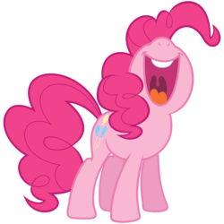 Size: 10000x10000 | Tagged: safe, artist:janocota, pinkie pie, g4, absurd resolution, female, nose in the air, open mouth, simple background, solo, transparent background, uvula, vector