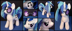 Size: 2770x1195 | Tagged: safe, artist:equestriaplush, dj pon-3, vinyl scratch, pony, unicorn, g4, irl, photo, plushie, solo