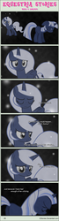 Size: 1004x3753 | Tagged: safe, artist:estories, oc, oc only, oc:holly, oc:silverlay, original species, umbra pony, comic:seeds of darkness, comic, eyes closed, floppy ears, freckles, frown, sad, smiling