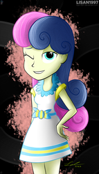 Size: 1600x2800 | Tagged: safe, artist:lisan1997, bon bon, sweetie drops, equestria girls, g4, female, solo