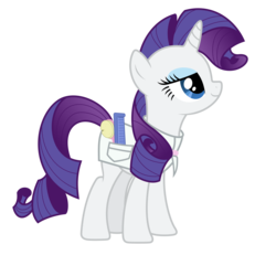 Size: 6890x6362 | Tagged: safe, artist:mehoep, rarity, pony, unicorn, g4, absurd resolution, brush, clothes, comb, female, hairdresser, looking up, mare, solo