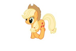 Size: 300x200 | Tagged: safe, applejack, my little investigations, g4, cute, equestrian dreamers, walking